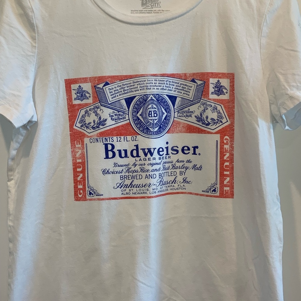 Budweiser beer shirt